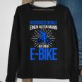 E-Bike Herren Spruch Elektrofahrrad Mann Fahrrad Sweatshirt Geschenke für alte Frauen