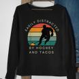 Easily Distracted By Hockey And Tacos Funny Hockey Players Sweatshirt Gifts for Old Women