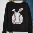 Easter Bunny Baseball - Funny Easter Baseball Rabbit Ears Sweatshirt Gifts for Old Women