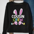 Easter Cousin Crew With Bunny And Eggs For Family Sweatshirt Gifts for Old Women