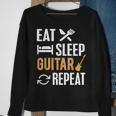 Eat Sleep Guitar Repeat For Guitar Lovers Men Women Sweatshirt Graphic Print Unisex Gifts for Old Women