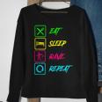Eat Sleep Rave Repeat - Edm Music Festival Raver Sweatshirt Gifts for Old Women