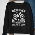 Ebike Fahrrad Elektro Akku Fahrradfahrer E-Bike Mountainbike Sweatshirt Geschenke für alte Frauen