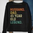 Ehemann Papa 45 Jahre Alte Legende, Retro Vintage Sweatshirt zum 45. Geburtstag Geschenke für alte Frauen