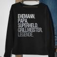 Ehemann Papa Grillmeister Sweatshirt Geschenke für alte Frauen