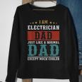 Electrician Dad Fathers Day Funny Daddy Gift Sweatshirt Gifts for Old Women