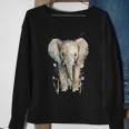 Elephant Watercolor Sweatshirt Gifts for Old Women