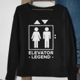 Elevator Legend Aufzug Techniker V2 Sweatshirt Geschenke für alte Frauen