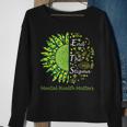 End The Stigma Mental Health Matters Ribbon Awareness Gifts Sweatshirt Gifts for Old Women