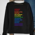 Equality Science Is Real Rainbow Sweatshirt Gifts for Old Women