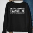 Evangeline Frauen Sweatshirt, Lustiges Persönliches Namen-Design Geschenke für alte Frauen