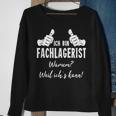 Fachlagerist Sweatshirt für Herren, Lagerlogistiker Kompetenz Beweis Geschenke für alte Frauen