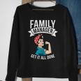 Familienmanager Bekommen Alles Hin Beste Mama Aller Zeiten Sweatshirt Geschenke für alte Frauen