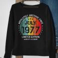 Fantastisch Seit Juli 1977 Männer Frauen Geburtstag Sweatshirt Geschenke für alte Frauen