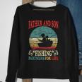 Father Son Fishing Partners For Life Vintage Dad Matching Sweatshirt Gifts for Old Women