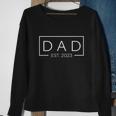 Fathers Day Dad Est 2023 Expect Baby Wife Daughter Sweatshirt Gifts for Old Women