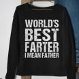 Fathers Day Retro Dad Worlds Best Farter I Mean Father Sweatshirt Gifts for Old Women