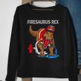 Feuerwehrmann Rex Dinosaurier Sweatshirt, Kinder Tee für Jungen Geschenke für alte Frauen