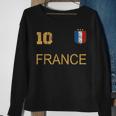 France Jersey Number Ten Soccer French Flag Futebol Fans V2 Sweatshirt Gifts for Old Women