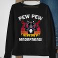 Frenchie Pew Pew Madafakas - Vintage French Bulldog Pew Sweatshirt Gifts for Old Women
