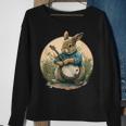 Funny Bunny Playing Banjo Guitar Music Rabbit Happy Easter Sweatshirt Gifts for Old Women