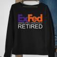 Funny Co-Worker Gift Federal Ex Fed Happy Retirement Party Sweatshirt Gifts for Old Women