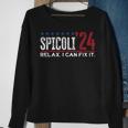 Funny Distressed Spicoli 24 Spicoli 2024 Relax I Can Fix It Sweatshirt Gifts for Old Women