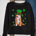 Funny Dog Lovers Cute Corgi St Patricks Day Shamrock Lucky Sweatshirt Gifts for Old Women