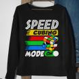 Funny Lover Speed Cubing Mode On Cube Puzzle Cuber Sweatshirt Gifts for Old Women