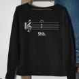 Funny Music Lover Musician Shh Quarter Rest And Fermata Sweatshirt Gifts for Old Women