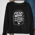 Funny Proud Husband Of A Freaking Awesome Wife Cool Gift Sweatshirt Gifts for Old Women