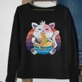 Funny Ramen Cat Kawaii Anime Ramen Cat Lovers Kawaii Neko V13 Men Women Sweatshirt Graphic Print Unisex Gifts for Old Women