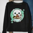 Funny Ramen Cat Kawaii Anime Ramen Cat Lovers Kawaii Neko V16 Men Women Sweatshirt Graphic Print Unisex Gifts for Old Women
