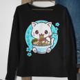 Funny Ramen Cat Kawaii Anime Ramen Cat Lovers Kawaii Neko V9 Men Women Sweatshirt Graphic Print Unisex Gifts for Old Women
