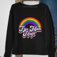 Funny Retro Vintage Free Mom Hugs Rainbow Lgbtq Pride Sweatshirt Gifts for Old Women