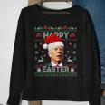 Funny Santa Joe Biden Happy Easter Ugly Christmas Long Men Women Sweatshirt Graphic Print Unisex Gifts for Old Women