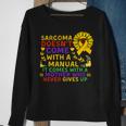 Funny Sarcoma Mother Quote Sunflower With Butterflies Sweatshirt Gifts for Old Women