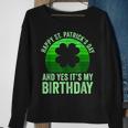 Funny St Patricks Day Birthday Lucky Shamrock Vintage Sunset Sweatshirt Gifts for Old Women