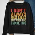 Funny Twins Announcement Gift For Pregnant Mom Or Dad To Be Sweatshirt Gifts for Old Women