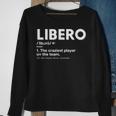 Funny Volleyball Players Libero Sweatshirt Gifts for Old Women