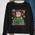 Funny X-Mas Let It Snow Santa Ugly Christmas Sweater Sweatshirt Gifts for Old Women