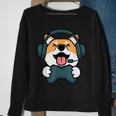 Gamer Hund Shiba Inu Gaming Zocken Nerd Lustig Kawaii Zocker Sweatshirt Geschenke für alte Frauen