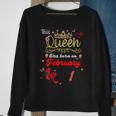 Geburtstag Königin 1. Februar Damen Sweatshirt, Besonderes Design Geschenke für alte Frauen