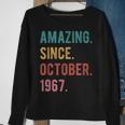 Geschenk Zum 55 Geburtstag Amazing Since Oktober 1967 Sweatshirt Geschenke für alte Frauen