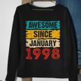 Geschenke Zum 25 Geburtstag Zum 25 Januar 1998 Sweatshirt Geschenke für alte Frauen