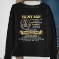 Gift To My Son From Dad Lion To My Son From Dad Never Forget That I Love You Sweatshirt Gifts for Old Women