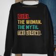 Gigi The Woman The Myth The Legend Vintage Mother Day Gift Sweatshirt Gifts for Old Women
