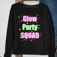Glow Party Squad Paint Splatter Effect Neon Glow Party Sweatshirt Gifts for Old Women