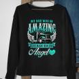 God Made My Dad An Angel Truck Driver Father Memorial Sweatshirt Gifts for Old Women