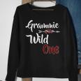 Grammie Of The Wild One Plaid Lumberjack 1St Birthday Sweatshirt Gifts for Old Women